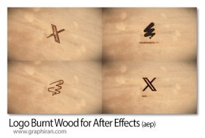 پروژه افترافکت حک لوگو با سوزاندن روی چوب Logo Burnt Wood for After Effects پروژه افترافکت حک لوگو با سوزاندن روی چوب Logo Burnt Wood for After Effects