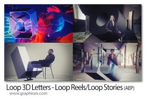 پروژه افترافکت لوپ حروف 3 بعدی Loop 3D Letters - Loop Reels/Loop Stories پروژه افترافکت لوپ حروف 3 بعدی Loop 3D Letters - Loop Reels/Loop Stories