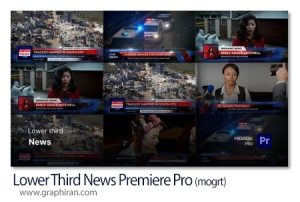 پروژه پریمیر زیرنویس اخبار با عکس و فیلم Lower Third News Premiere Pro پروژه پریمیر زیرنویس اخبار با عکس و فیلم Lower Third News Premiere Pro