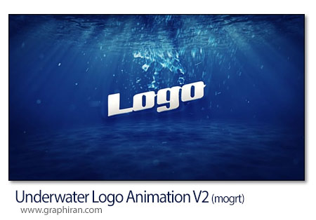 پروژه پریمیر انیمیشن لوگو زیر آب Underwater Logo Animation V2