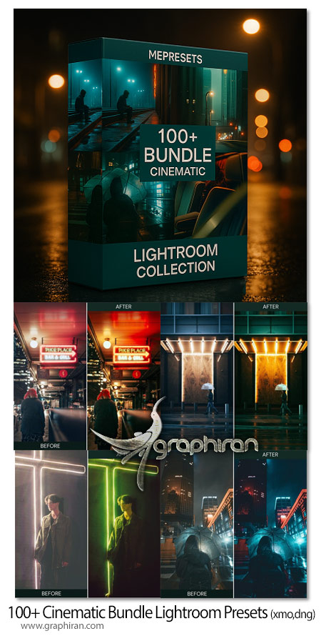 دانلود 100+ پریست سینمایی لایت روم موبایل و دسکتاپ Cinematic Bundle Lightroom Presets