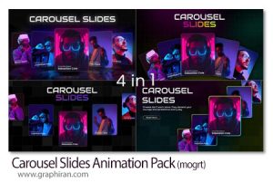 پروژه پریمیر پک اسلایدشو عکس کاروسل Carousel Slides Animation Pack پروژه پریمیر پک اسلایدشو عکس کاروسل Carousel Slides Animation Pack