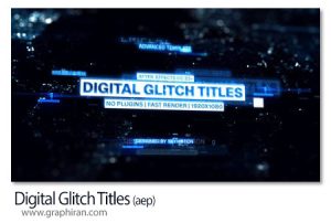 پروژه افترافکت تایتل های گلیچ دیجیتال Digital Glitch Titles پروژه افترافکت تایتل های گلیچ دیجیتال Digital Glitch Titles