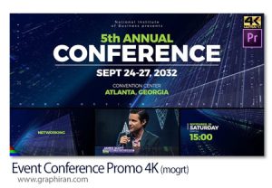 پروژه پریمیر پرومو کنفرانس مراسم Event Conference Promo 4K پروژه پریمیر پرومو کنفرانس مراسم Event Conference Promo 4K