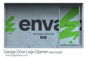 پروژه افترافکت و پریمیر نمایش لوگو با باز شدن در گاراژ Garage Door Logo Opener پروژه افترافکت و پریمیر نمایش لوگو با باز شدن در گاراژ Garage Door Logo Opener