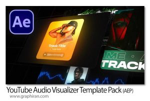 پروژه افترافکت ساخت ویژوالایزر آهنگ یوتیوب YouTube Audio Visualizer Template Pack for After Effects پروژه افترافکت ساخت ویژوالایزر موزیک یوتیوب YouTube Audio Visualizer Template Pack for After Effects