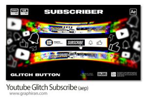 پروژه افترافکت المان های سابسکرایب گلیچ یوتیوب Youtube Glitch Subscribe پروژه افترافکت المان های سابسکرایب گلیچ یوتیوب Youtube Glitch Subscribe