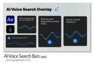 پروژه افترافکت نوار جستجوی صوتی با هوش مصنوعی AI Voice Search Bars پروژه افترافکت نوار جستجوی صوتی با هوش مصنوعی AI Voice Search Bars