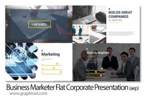 پروژه افترافکت پرزنتیشن تجاری فلت Business Marketer - Flat Corporate Presentation پروژه افترافکت پرزنتیشن تجاری فلت Business Marketer - Flat Corporate Presentation