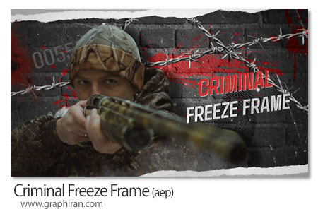 پروژه افترافکت فریم فریم جنایی Criminal Freeze Frame