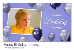 دانلود پروژه آماده افترافکت اینترو تبریک تولد Happy Birthday Intro دانلود پروژه آماده افترافکت اینترو تبریک تولد Happy Birthday Intro