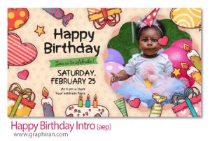 پروژه افترافکت اینترو تبریک تولد فانتزی Happy Birthday Intro پروژه افترافکت اینترو تبریک تولد فانتزی Happy Birthday Intro