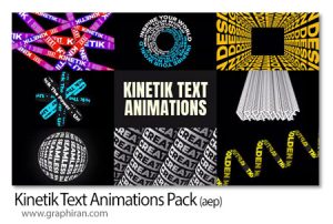 پروژه افترافکت پک انیمیشن متن کینتیک Kinetik Text Animations Pack پروژه افترافکت پک انیمیشن متن کینتیک Kinetik Text Animations Pack