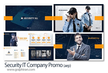 پروژه افترافکت پرومو شرکت امنیت اطلاعات Security IT Company Promo