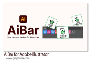 دانلود AiBar v1.1.0 Win/Mac اسکریپت Adobe Illustrator تولبار دسترسی سریع به اسکریپت، اکشن و دستورات دانلود AiBar