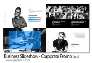 پروژه افترافکت پرومو تجاری ساده و شیک Business Slideshow - Corporate Promo - Clean Opener پروژه افترافکت پرومو تجاری ساده و شیک Business Slideshow - Corporate Promo - Clean Opener