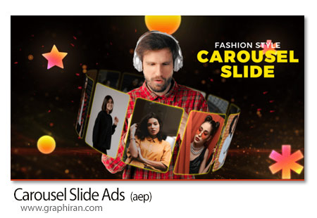پروژه افترافکت تبلیغات با اسلاید کاروسل Carousel Slide Ads