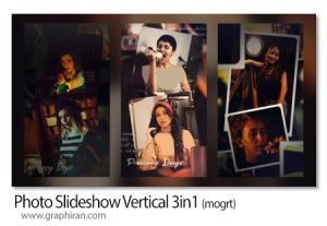 پروژه پریمیر اسلایدشو عکس عمودی Photo Slideshow Vertical 3in1 پروژه پریمیر اسلایدشو عکس عمودی Photo Slideshow Vertical 3in1