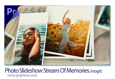 دانلود پروژه پریمیر اسلایدشو عکس خاطرات Photo Slideshow Stream Of Memories