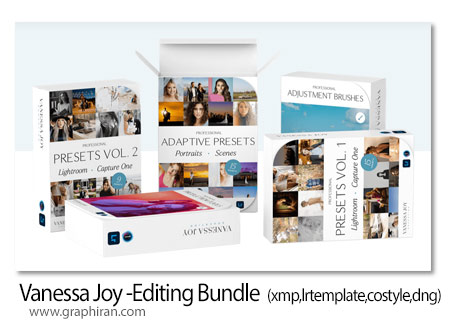 کیت کامل ابزار ویرایش عکس لایت روم Vanessa Joy - The Complete Editing Bundle