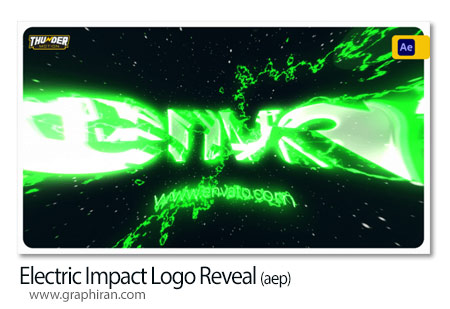 پروژه افترافکت لوگوموشن ضربه الکتریکی Electric Impact Logo Reveal
