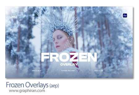 افکت های پوششی یخ زدن برای افترافکت Frozen Overlays