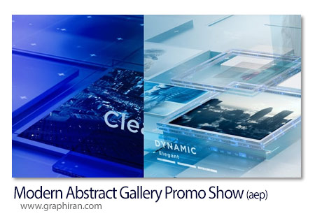 پروژه افترافکت گالری عکس انتزاعی مدرن Modern Abstract Gallery Promo Show