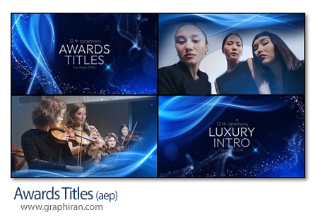 پروژه افترافکت عنوان بندی اهدای جوایز Awards Titles For After Effects