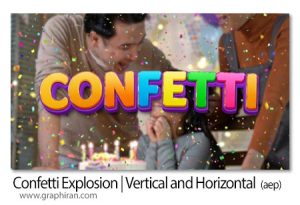 پروژه افترافکت بمب شادی افقی و عمودی Confetti Explosion Vertical and Horizontal پروژه افترافکت بمب شادی افقی و عمودی Confetti Explosion Vertical and Horizontal