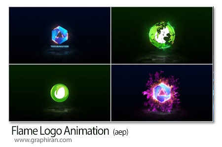 پروژه افترافکت انیمیشن لوگوی شعله Flame Logo Animation