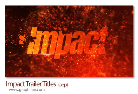 پروژه افترافکت تریلر اکشن عنوان بندی Impact Trailer Titles
