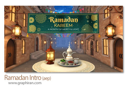 پروژه آماده افترافکت اینترو ماه رمضان Ramadan Intro