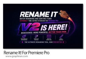 دانلود Rename It! v2.0.5 Win/Mac اسکریپت پریمیر نامگذاری گروهی دانلود Rename It