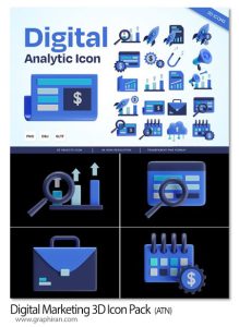 مجموعه آیکون سهبعدی بازاریابی دیجیتال Digital Marketing 3D Icon Pack مجموعه آیکون سهبعدی بازاریابی دیجیتال Digital Marketing 3D Icon Pack