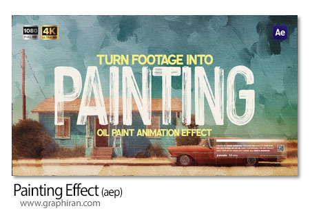 پروژه افترافکت تبدیل فوتیج به نقاشی اکرلیک Painting Effect