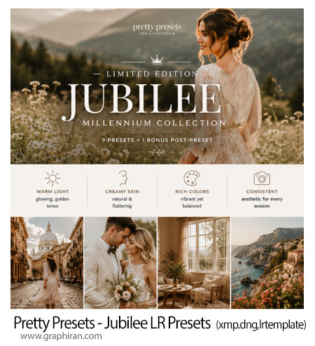 پریست های لایت روم حرفه ای Pretty Presets - Jubilee Limited Edition Millennium Collection