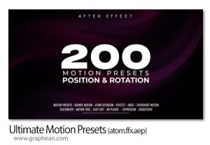 پک پریستهای انیمیشن آماده افترافکت Ultimate Motion Presets پک پریستهای انیمیشن آماده افترافکت Ultimate Motion Presets