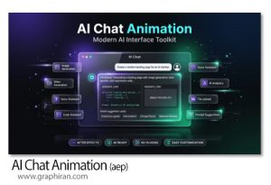 پروژه افترافکت نمایش مکالمه و چت با هوش مصنوعی AI Chat Animation پروژه افترافکت نمایش مکالمه و چت با هوش مصنوعی AI Chat Animation