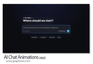 پروژه افترافکت انیمیشن های چت با هوش مصنوعی AI Chat Animations پروژه افترافکت انیمیشن های چت با هوش مصنوعی AI Chat Animations