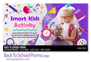پروژه افترافکت پرومو بازگشایی مدرسه Back To School Promo For After Effects پروژه افترافکت پرومو بازگشایی مدرسه Back To School Promo