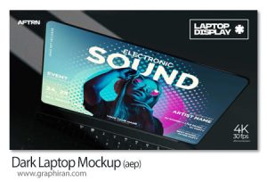 پروژه افترافکت موکاپ تیره لپ تاپ Dark Laptop Mockup پروژه افترافکت موکاپ تیره لپ تاپ Dark Laptop Mockup