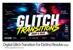ترانزیشن های داوینچی ریزالو گلیچ دیجیتال Digital Glitch Transition For DaVinci Resolve ترانزیشن های داوینچی ریزالو گلیچ دیجیتال Digital Glitch Transition For DaVinci Resolve