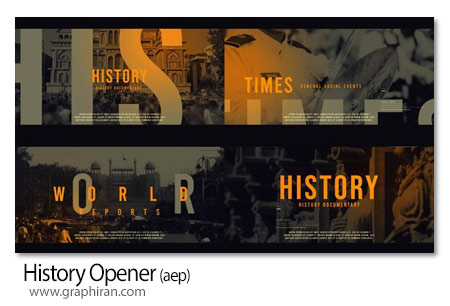 پروژه افترافک اوپنر کلیپ تاریخی History Opener