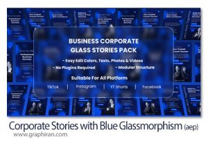 پروژه افترافکت استوری تجاری با افکت شیشه ای Professional Corporate Stories with Blue Glassmorphism Design پروژه افترافکت استوری تجاری با افکت شیشه ای Professional Corporate Stories with Blue Glassmorphism Design