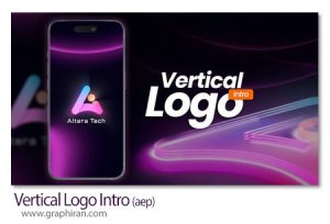 پروژه افترافکت اینترو لوگو عمودی Vertical Logo Intro پروژه افترافکت اینترو لوگو عمودی Vertical Logo Intro