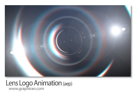 پروژه افترافکت لوگوموشن لنز دوربین Lens Logo Animation