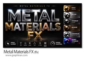پریست های افترافکت متریال های فلزی Metal Materials FX پریست های افترافکت متریال های فلزی Metal Materials FX
