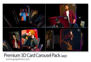 پروژه افترافکت پک کاروسل های 3 بعدی Premium 3D Card Carousel Pack پروژه افترافکت پک کاروسل های 3 بعدی Premium 3D Card Carousel Pack