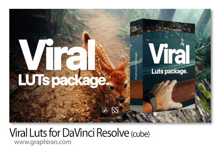 دانلود پک LUT پریست های رنگی ترند برای داوینچی ریزالو Viral Luts for DaVinci Resolve