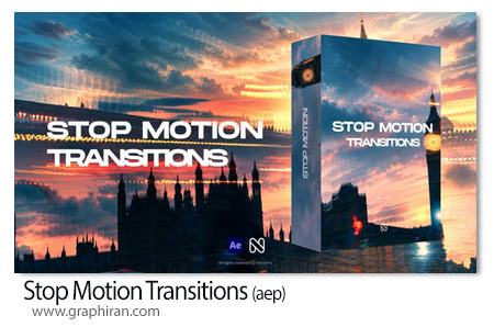 ترانزیشن های افترافکت استاپ موشن Stop Motion Transitions